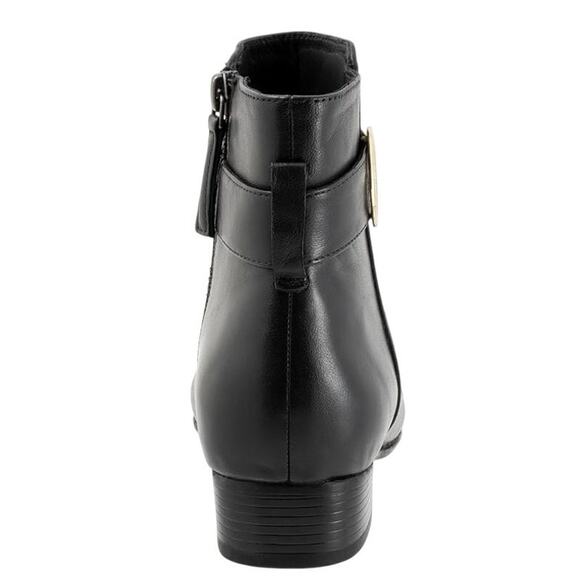 Trotters Womens Melody Ankle Booties US 10.5 NARROW Black Leather NIB - Picture 3 of 14